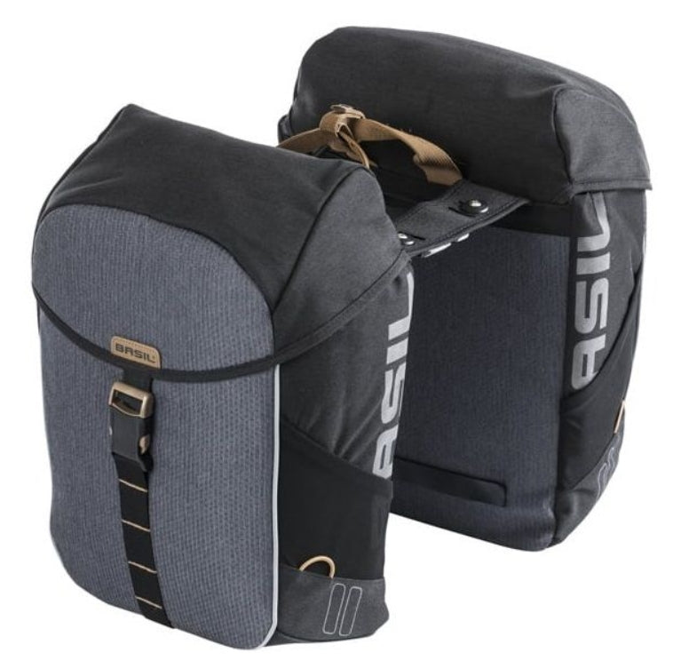 Basil I Miles Double Bag 32L Black Slate